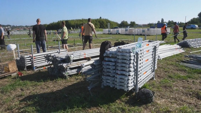 Práce pred návštevou pápeža.