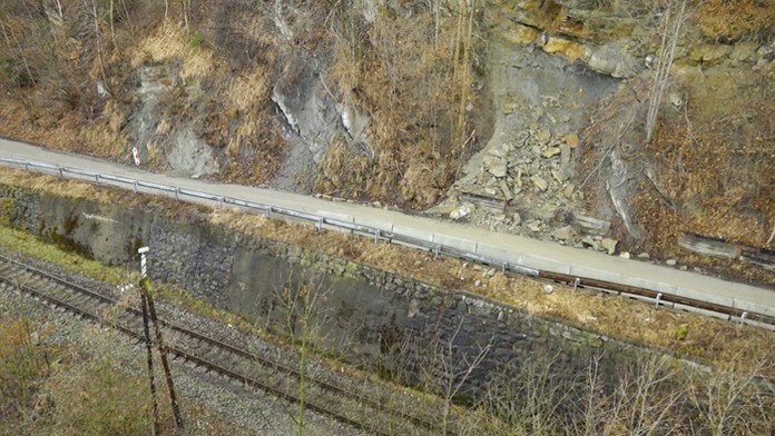 Spadnuté skaly na Dolnej Orave.