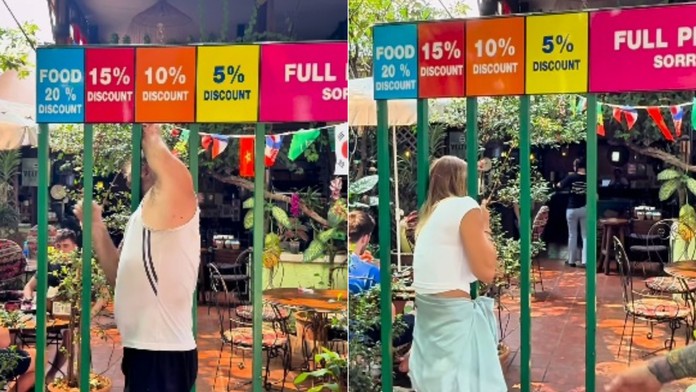 Reštaurácia ponúka kontroverznú zľavu, pre ktorú sa musia zákazníci „preplaziť“. Najväčšiu dostanú najštíhlejší ľudia