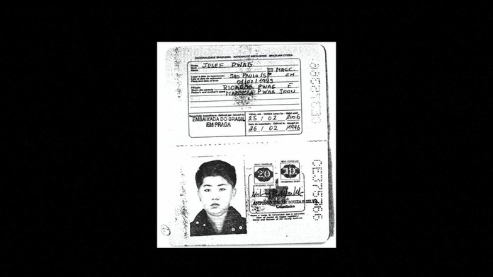 Cestovný doklad rovnakej krajiny Kim Čong-ila. 