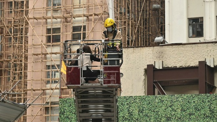 Požiar v nákupnom centre v Hongkongu