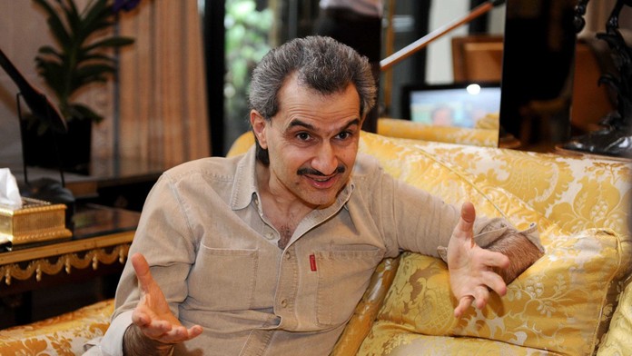 Saudskoarabský princ Walíd bin Talál.