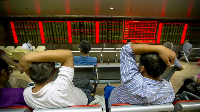 Prepad akcií na čínskej burze