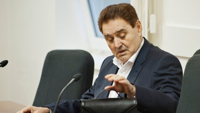 Jozef Majský na hlavnom pojednávaní v kauze tunelovania nebankových spoločností Horizont Slovakia a BMG Invest v roku 2015.