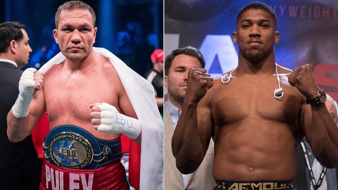 Kubrat Pulev a Anthony Joshua.