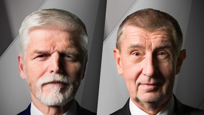 Kandidáti na prezidenta ČR Petr Pavel a Andrej Babiš.