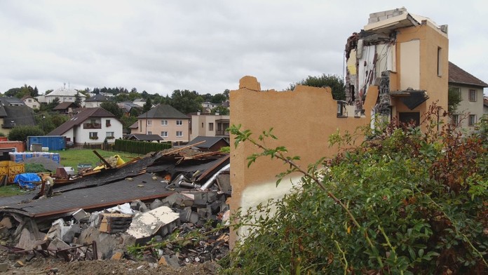 Ruiny rodinného domu.