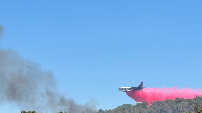 Na snímke požiare v Grand Canyone.