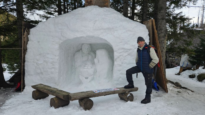 Legendárny snežný betlehem.