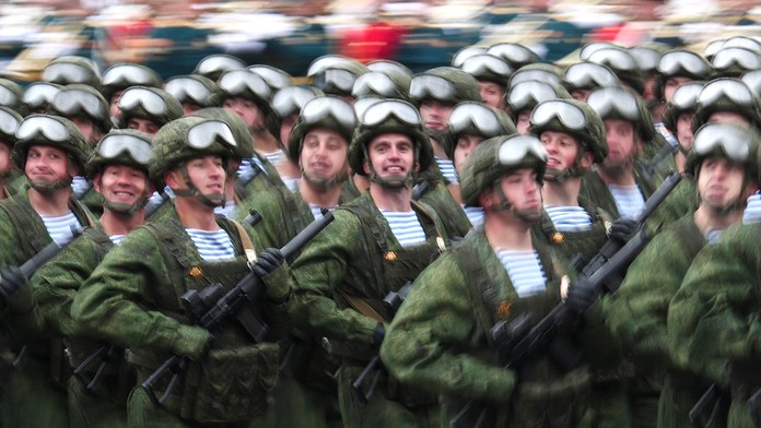 Vojenská prehliadka v Moskve.