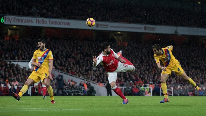 Gólová strela pätičkou v podaní Oliviera Girouda.