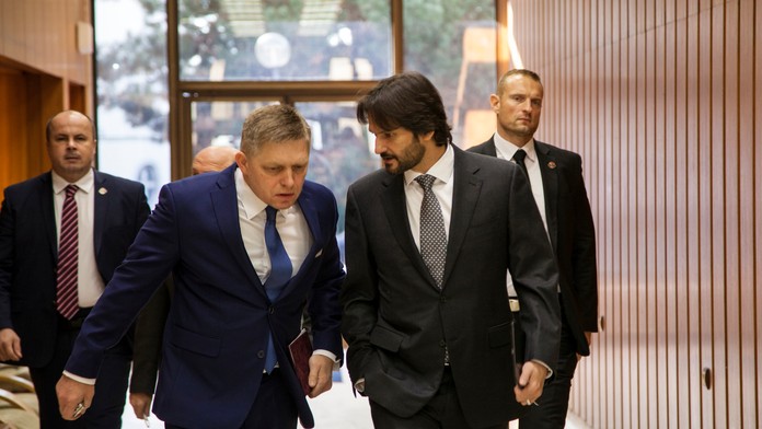Robert Fico a Robert Kaliňák.