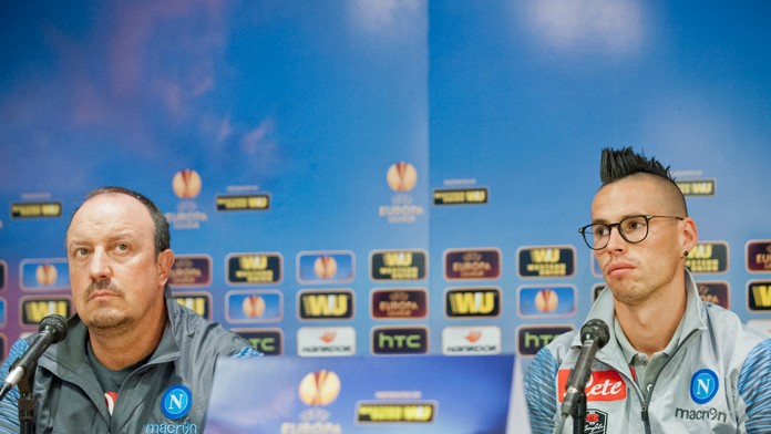 Tlačová konferencia SSC Neapol pred zápasom EL UEFA ŠK Slovan Bratislava - SSC Neapol.