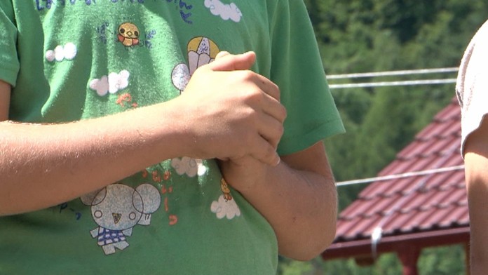 Vystrašení chlapci.