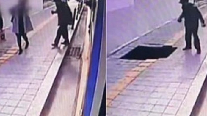 Vystúpili z autobusu a prepadli sa do trojmetrovej diery.