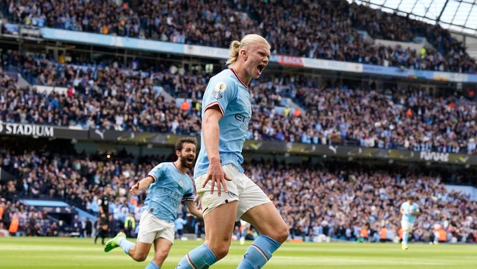 VIDEO: Bitka o Manchester sa zmenila na exhibíciu domácich. Neuveriteľný Haaland so zápisom do histórie