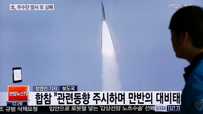 Severná Kórea sa dnes pokúsila opäť odpáliť balistickú raketu.