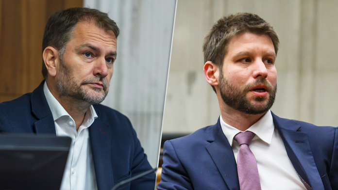 Igor Matovič a Michal Šimečka.