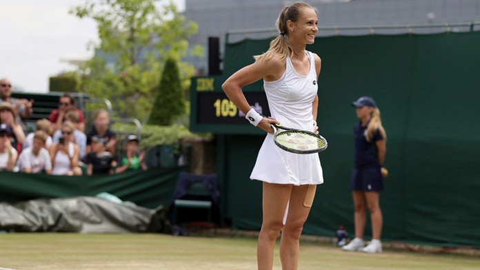 Magdaléna Rybáriková na Wimbledone.