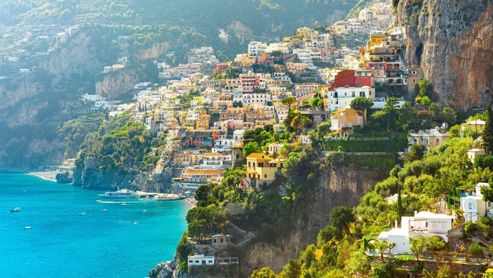Talianske pobrežné mesto Positano 