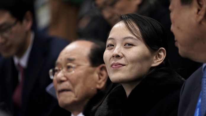 Sestra lídra KĽDR na olympiáde v Pjongčangu. 