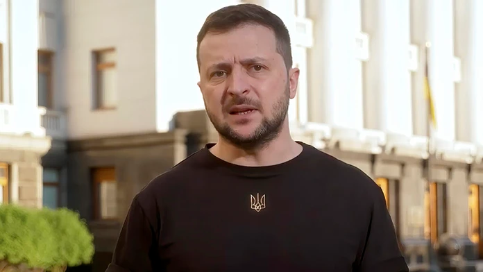 Ukrajinský prezident Volodymyr Zelenskyj.