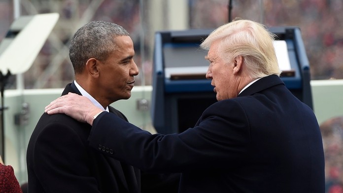 Barack Obama a Donald Trump.
