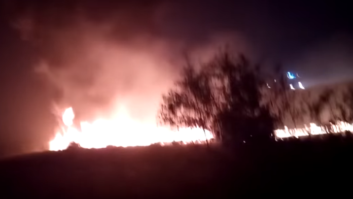 Požiar lietadla v Soči