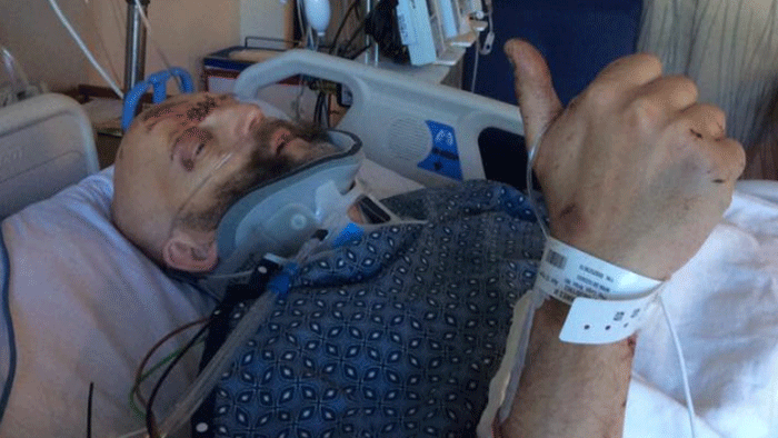 Jim Tavaré v nemocnici