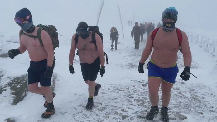 Otužilí turisti v Poľsku