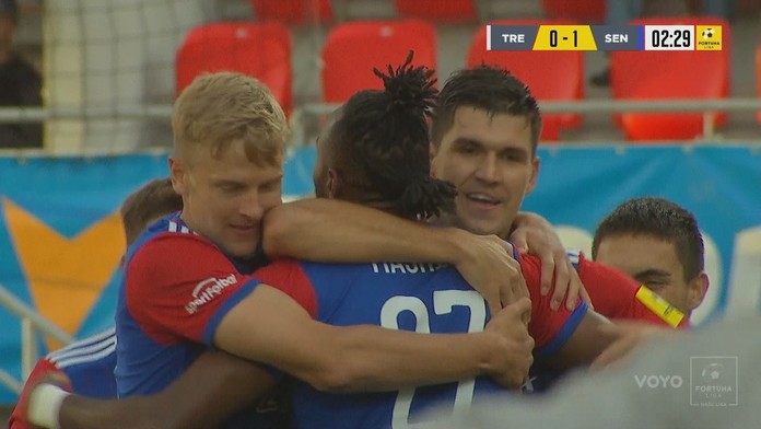 Hráči Senice sa tešia z gólu