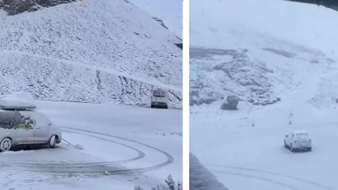 VIDEO: Hoci sa lúčime s letom, v Taliansku už začala zima. V slávnom horskom priesmyku nasnežilo