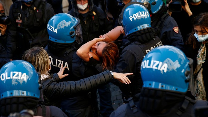 Protest v Taliansku.