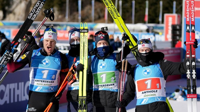 Víťazná nórska zostava.