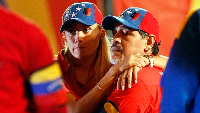 Diego Maradona s expriateľkou Rocio Oliva