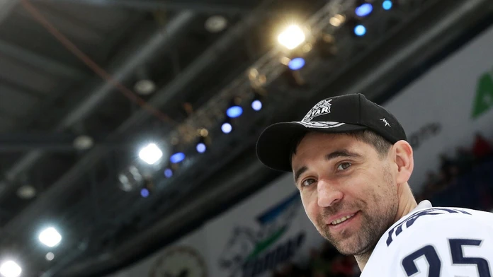 Danis Zaripov počas súťaže zručností KHL.