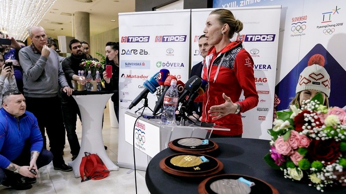 Anastasia Kuzminová po návrate na Slovensko.