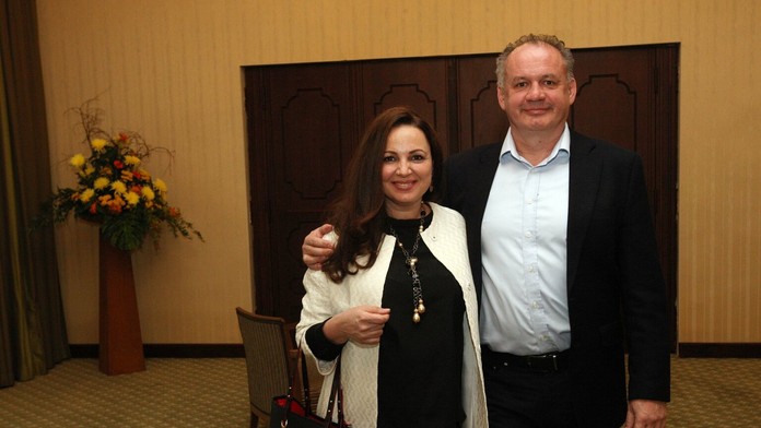 Prezident Andrej Kiska s manželkou Martinou