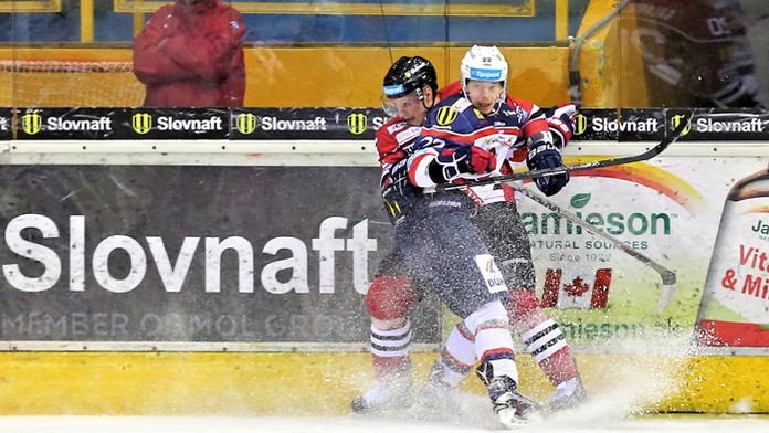 Zo zápasu Zvolen - Banská Bystrica.