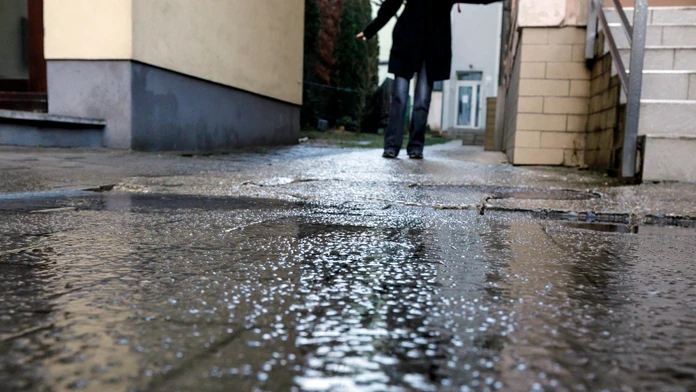 Poľadovica na západnom Slovensku.