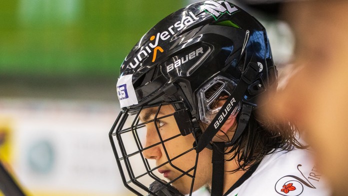 Sústredený Martin Mišiak počas duelu s Liptovským Mikulášom.