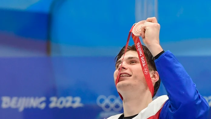 Slafkovský je najproduktívnejší hráč olympiády. Spolu s Rybárom je v All Star tíme