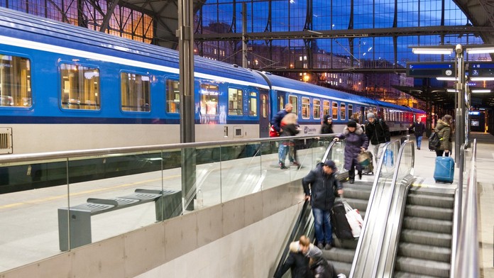 Hlavná železničná stanica v Prahe - ilustračná snímka