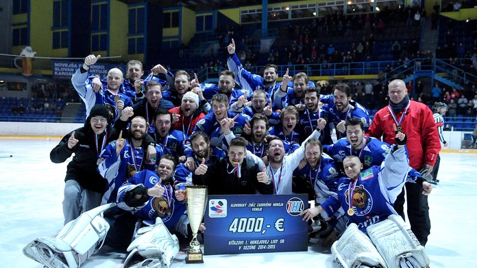 Hokejisti HC 07 Detva vyhrali I. ligu