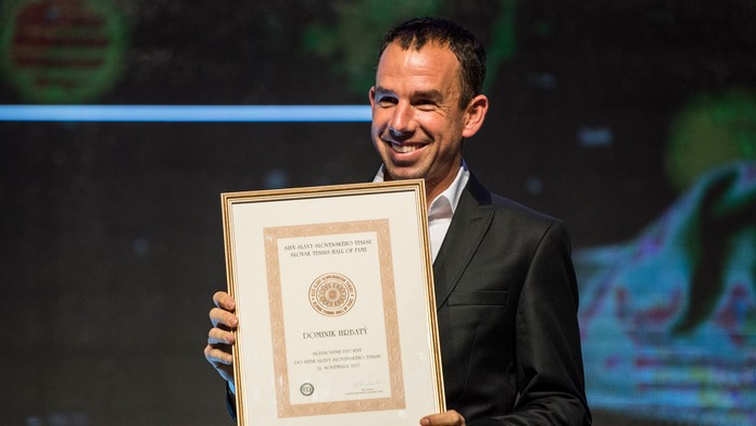Nový člen Siene slávy slovenského tenisu Dominik Hrbatý.