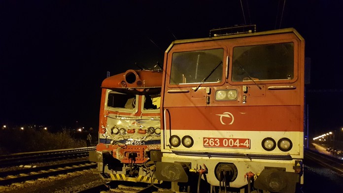 Zrážka vlakov v Pezinku.