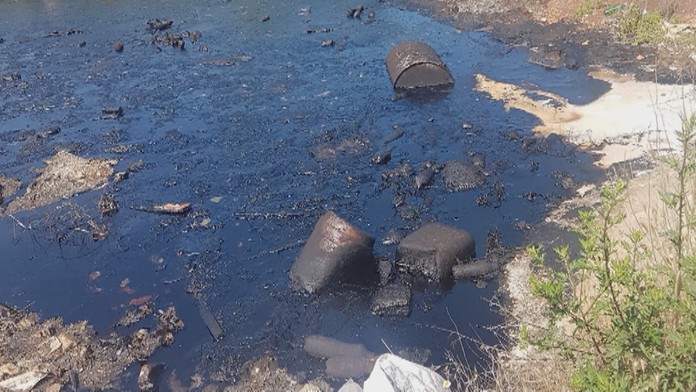 Skládka pri Hlohovci.