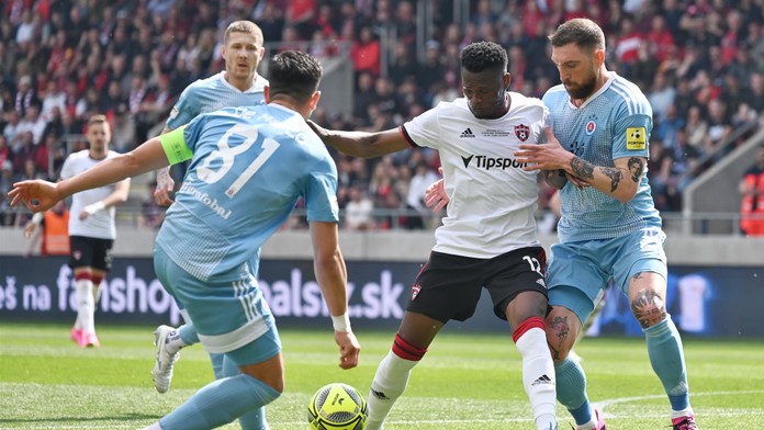 Taiwo so Spartakom v roku 2023 vyhral aj Slovnaft Cup