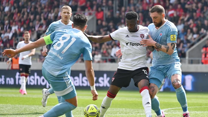 Taiwo so Spartakom v roku 2023 vyhral aj Slovnaft Cup