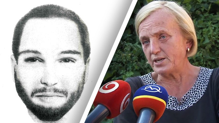Identikit muža, ktorého hľadá polícka a matka zavraždenej Martiny Kušnírovej - Zlatica.